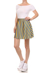 Game Day Classic Skater Skirt - Blue & Yellow - POPRAGEOUS
 - 2