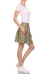 Game Day Classic Skater Skirt - Blue & Yellow - POPRAGEOUS
 - 3