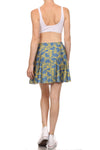 Spring Formal Skater Skirt - Blue & Yellow - POPRAGEOUS
 - 4