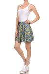 Spring Formal Skater Skirt - Blue & Yellow - POPRAGEOUS
 - 2