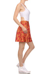 Spring Formal Skater Skirt - Red & Gold - POPRAGEOUS
 - 3