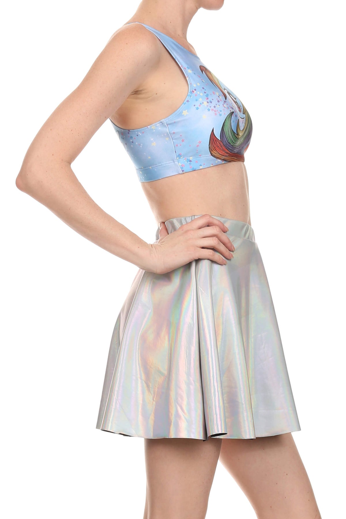 My Little Pony: Rainbow Dash Sporty Crop Top - POPRAGEOUS
 - 2