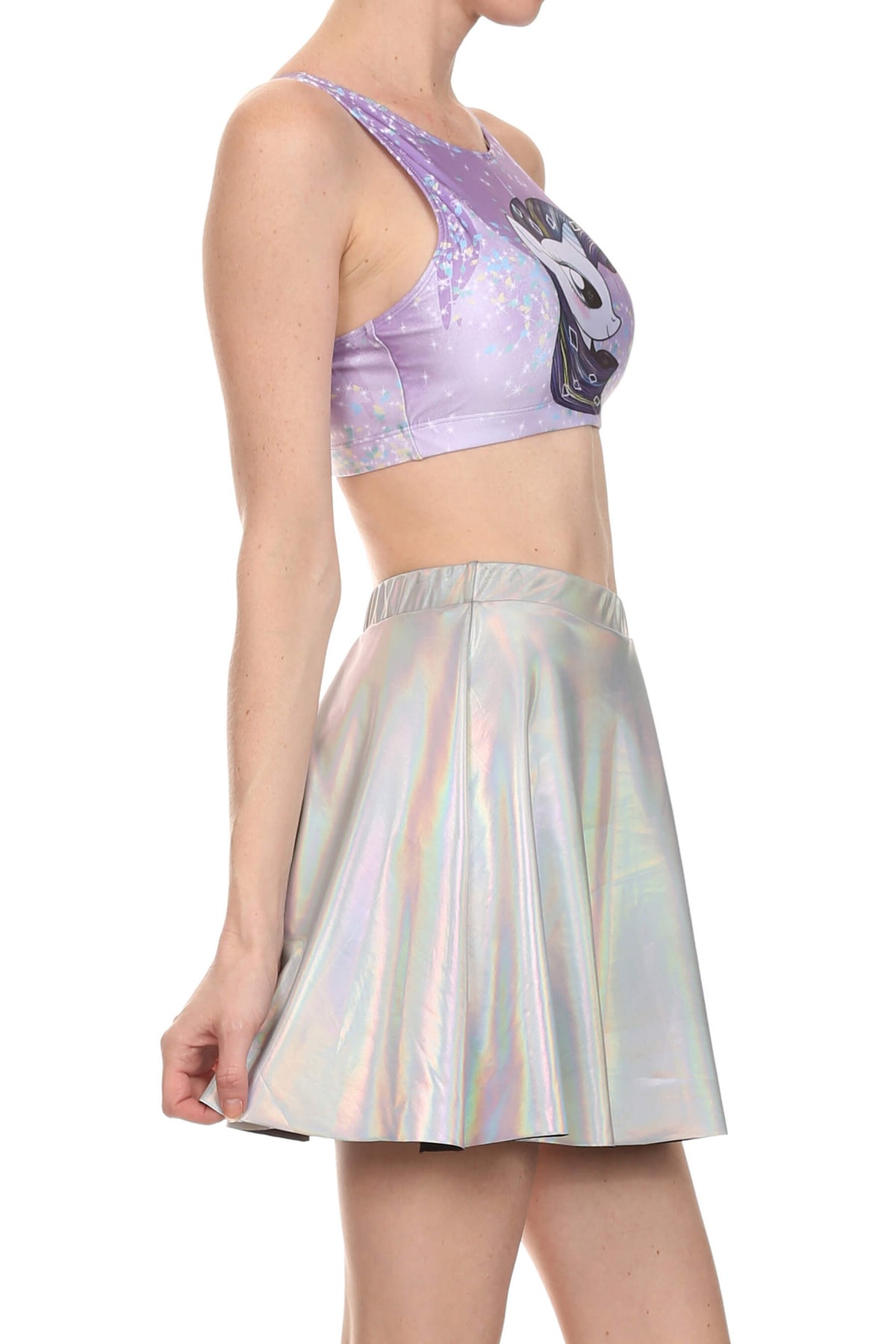 My Little Pony: Rarity Sporty Crop Top - POPRAGEOUS
 - 2