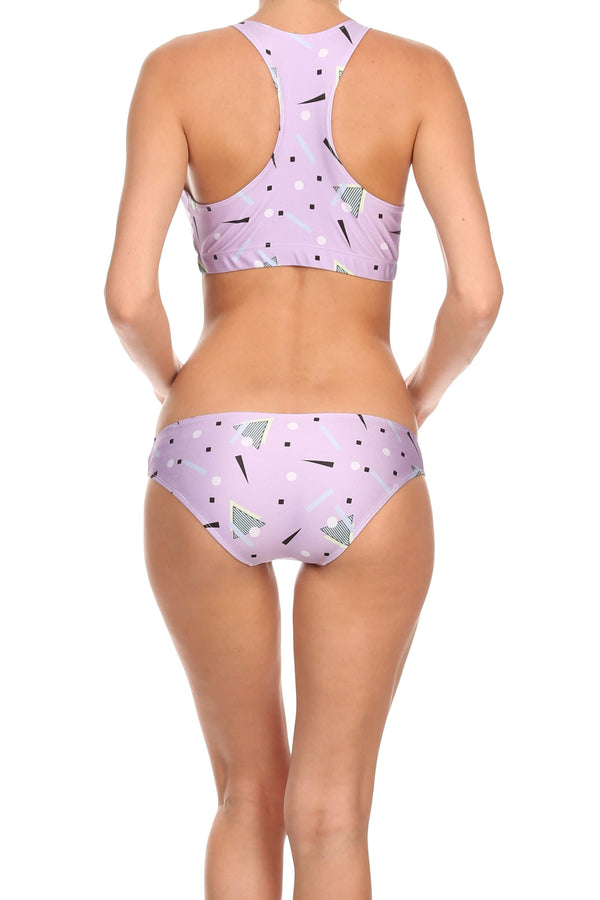90's Sporty Crop Top - Lavender - POPRAGEOUS
 - 3