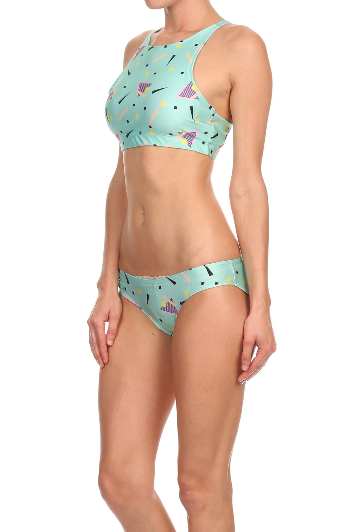 90's Sporty Crop Top - Mint - POPRAGEOUS
 - 3