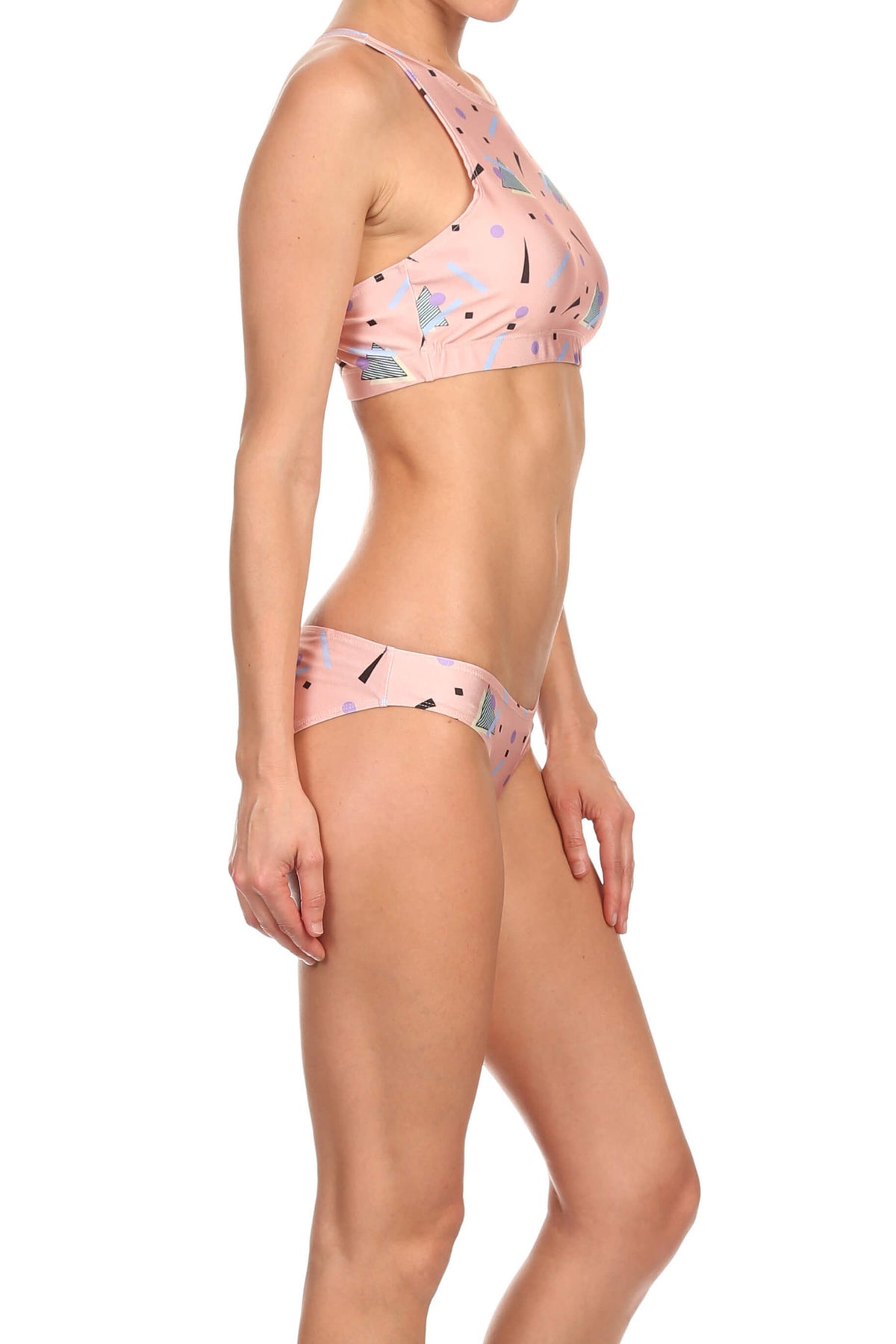 90's Sporty Crop Top - Peach - POPRAGEOUS
 - 3