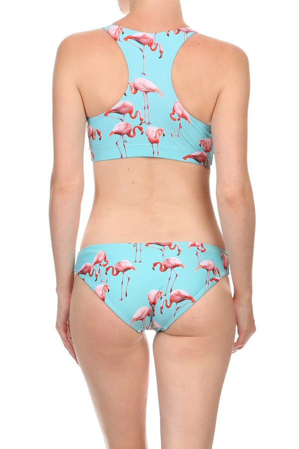Flamingo Full Bikini Bottom - POPRAGEOUS
 - 1
