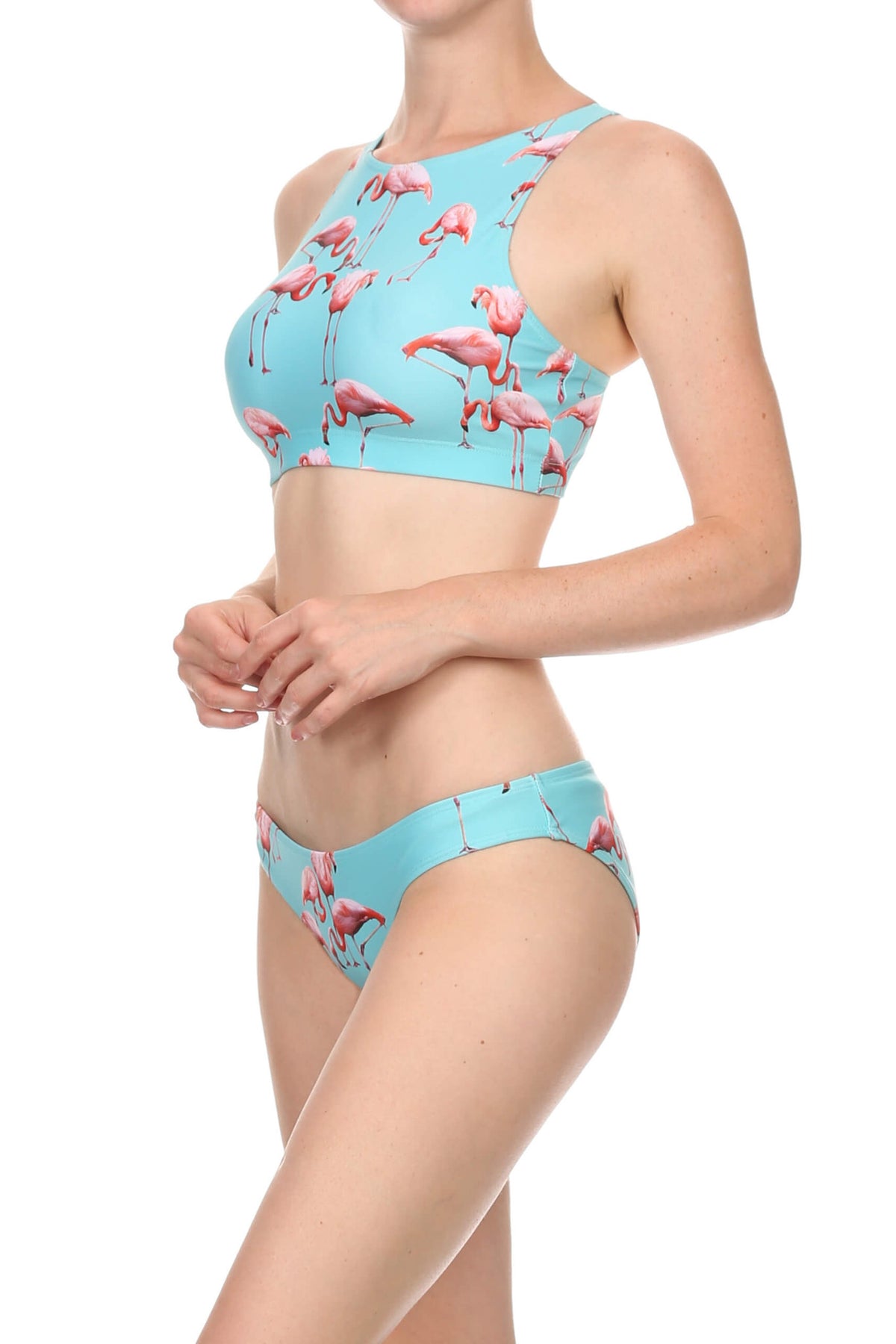 Flamingo Sporty Crop Top - POPRAGEOUS
 - 3