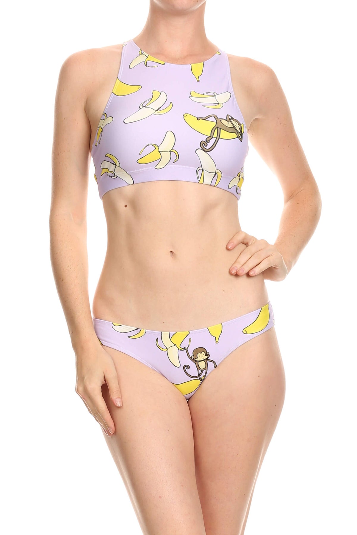 Bananas Sporty Crop Top - POPRAGEOUS
 - 1