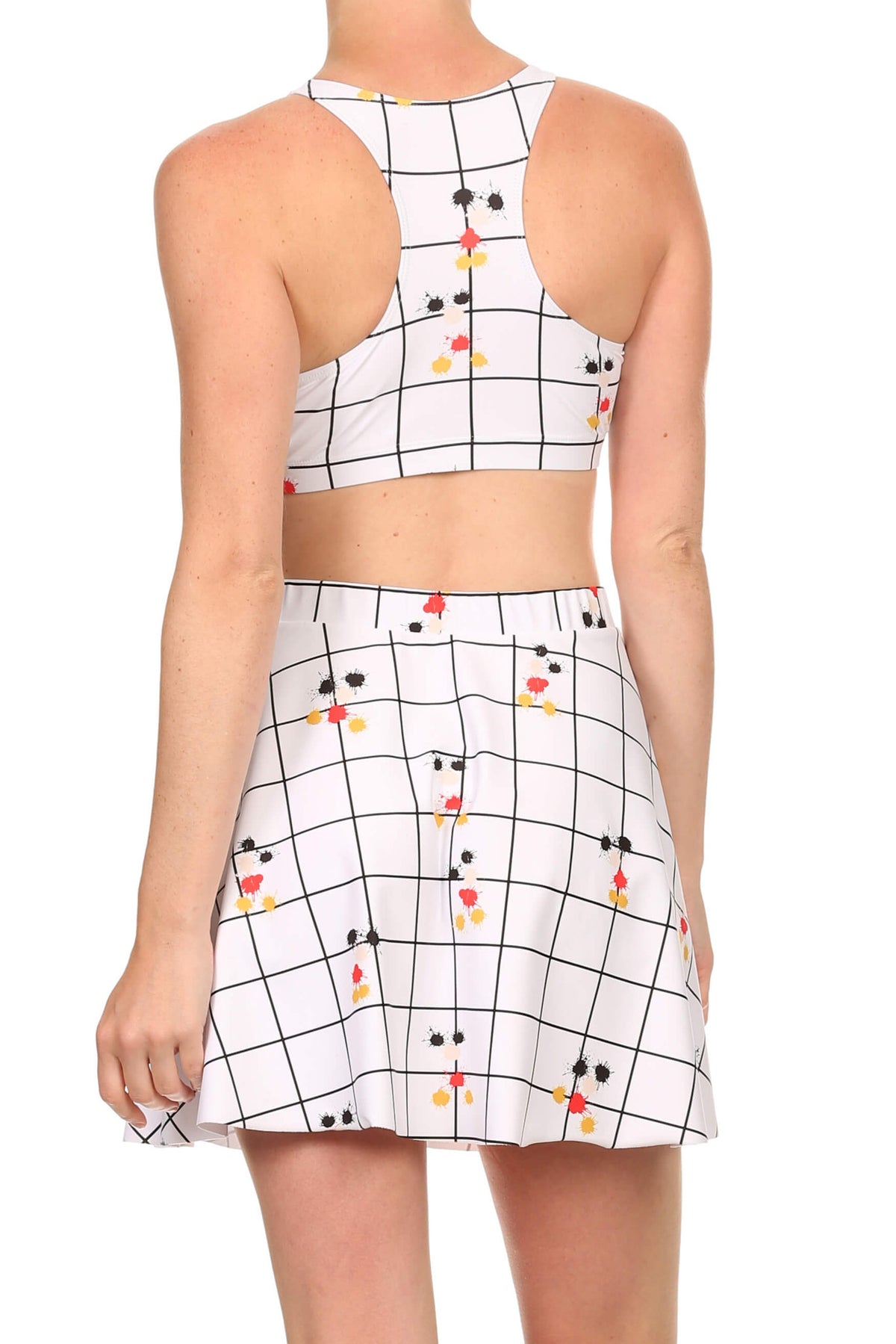 Mouse Splatter Sporty Crop Top - POPRAGEOUS
 - 4