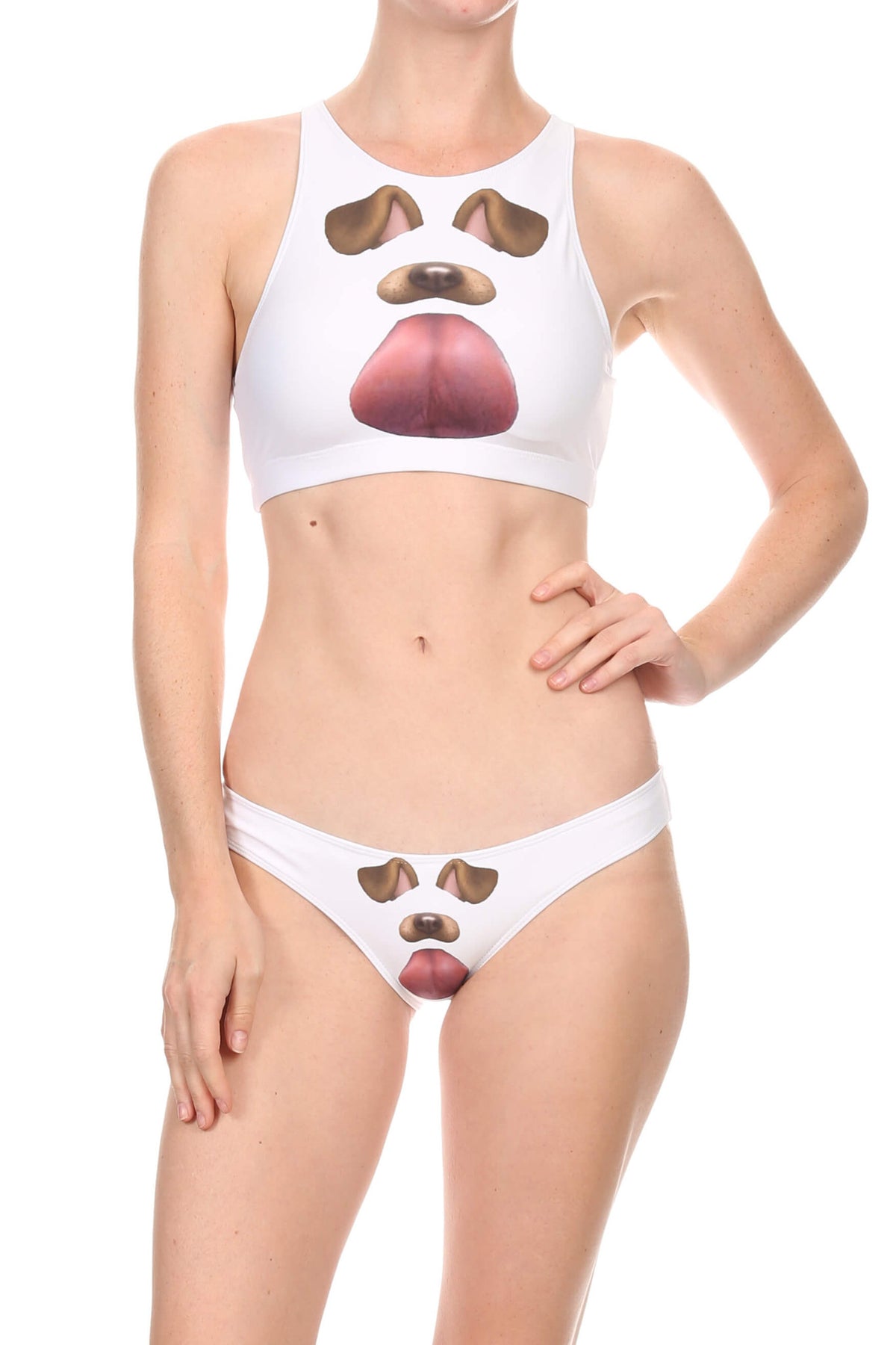 Snap Pup Sporty Crop Top - OG - POPRAGEOUS
 - 1