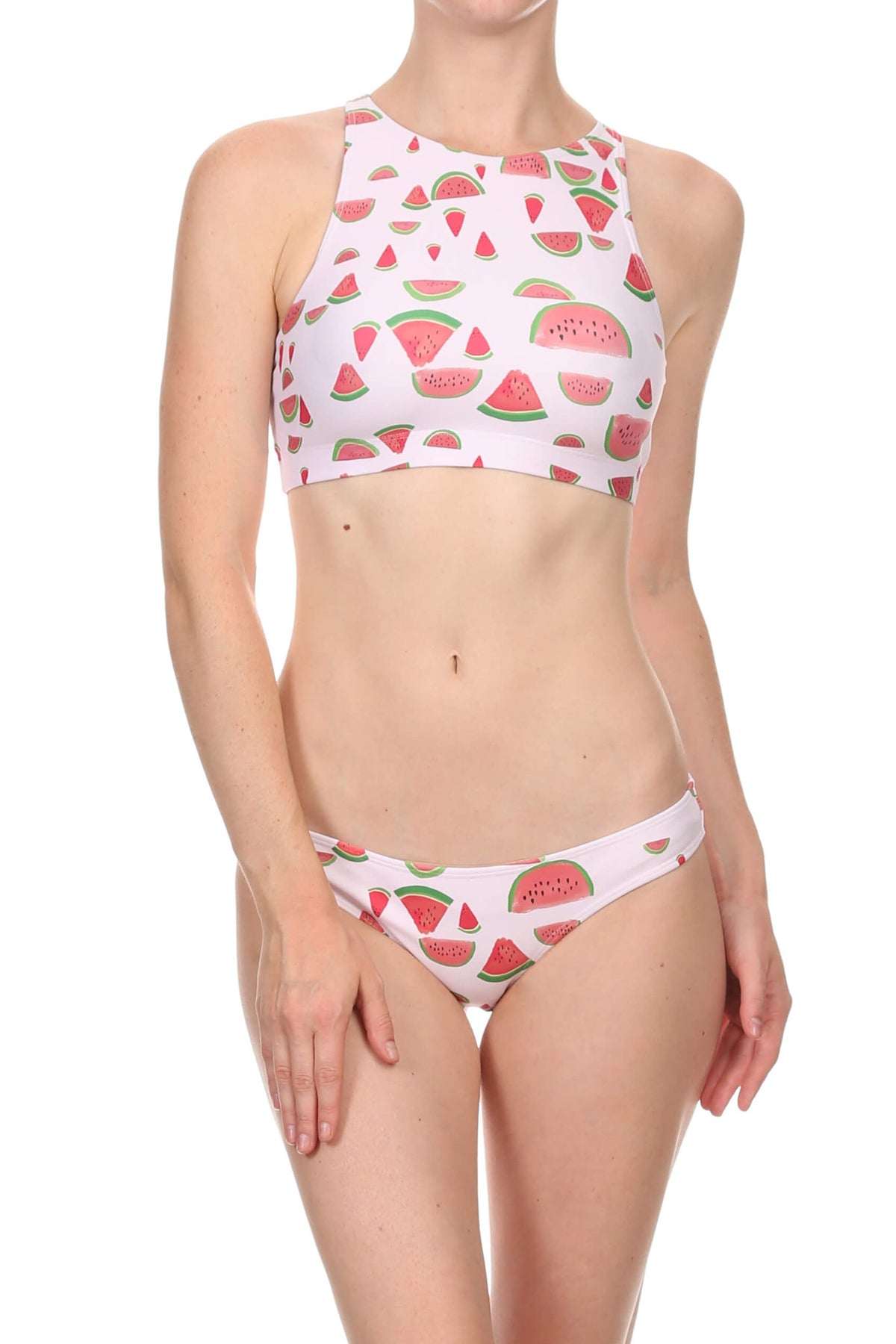 Watermelon Sporty Crop Top - POPRAGEOUS
 - 1
