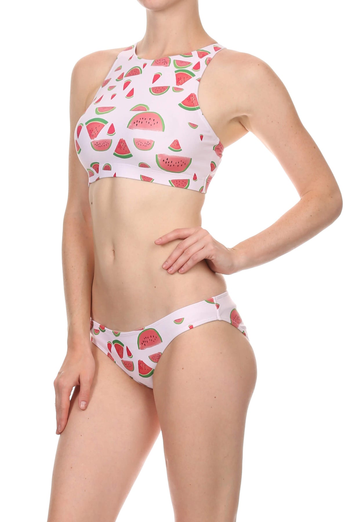 Watermelon Sporty Crop Top - POPRAGEOUS
 - 3