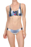 Blue Robot Swim Top - LIMITED - POPRAGEOUS
 - 1