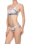 White Robotic Swim Top - LIMITED - POPRAGEOUS
 - 4