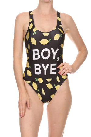 Boy Bye Lemons 'The Pam' Onesie Swim - POPRAGEOUS
 - 1