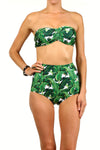 Banana Leaf Two-Piece Swim - POPRAGEOUS
 - 1