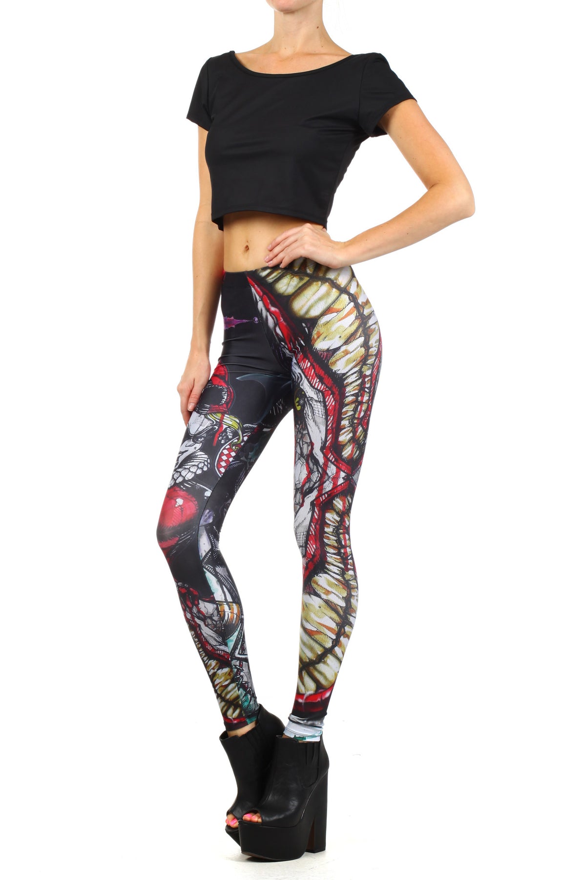 Rask Opticon: Harley Quinn Leggings - POPRAGEOUS
 - 2