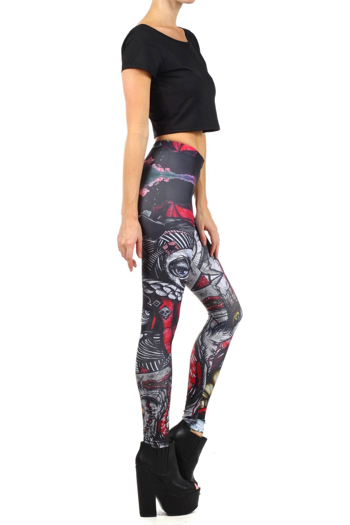 Rask Opticon: Harley Quinn Leggings - POPRAGEOUS
 - 3
