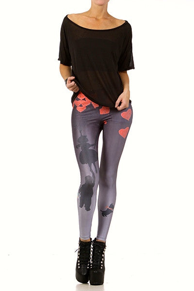 Girl Saves Boy Leggings - POPRAGEOUS
 - 1