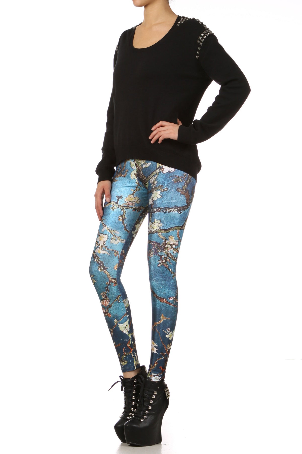 Almond Blossom Leggings - POPRAGEOUS
 - 2