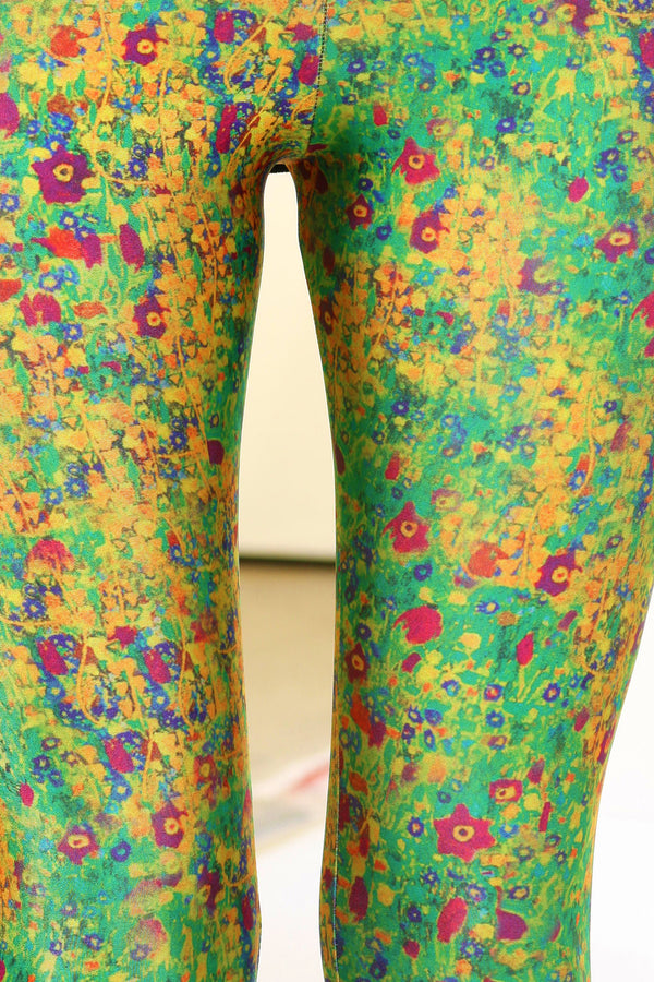 Klimt Flower Leggings - XXS - POPRAGEOUS
 - 5