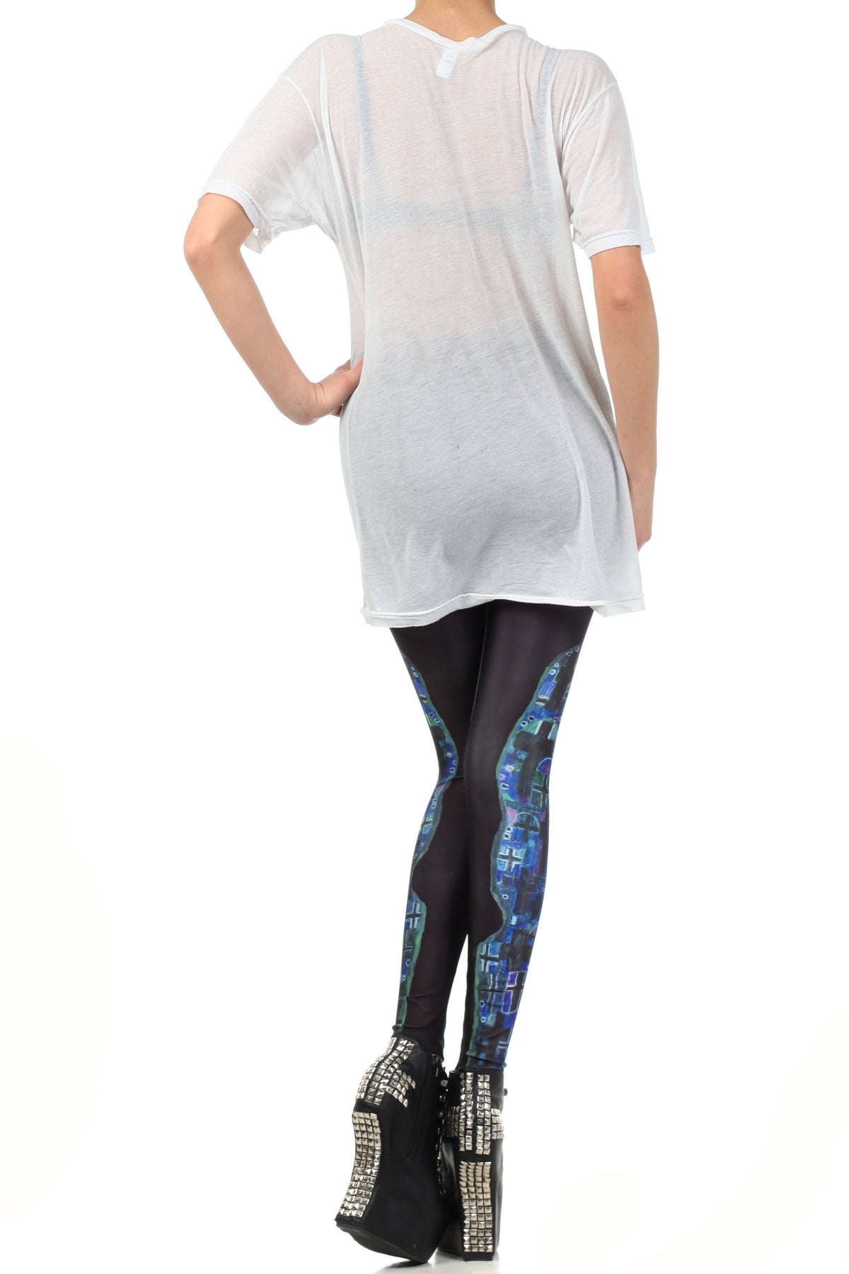 Klimt Grim Reaper Leggings - POPRAGEOUS
 - 4