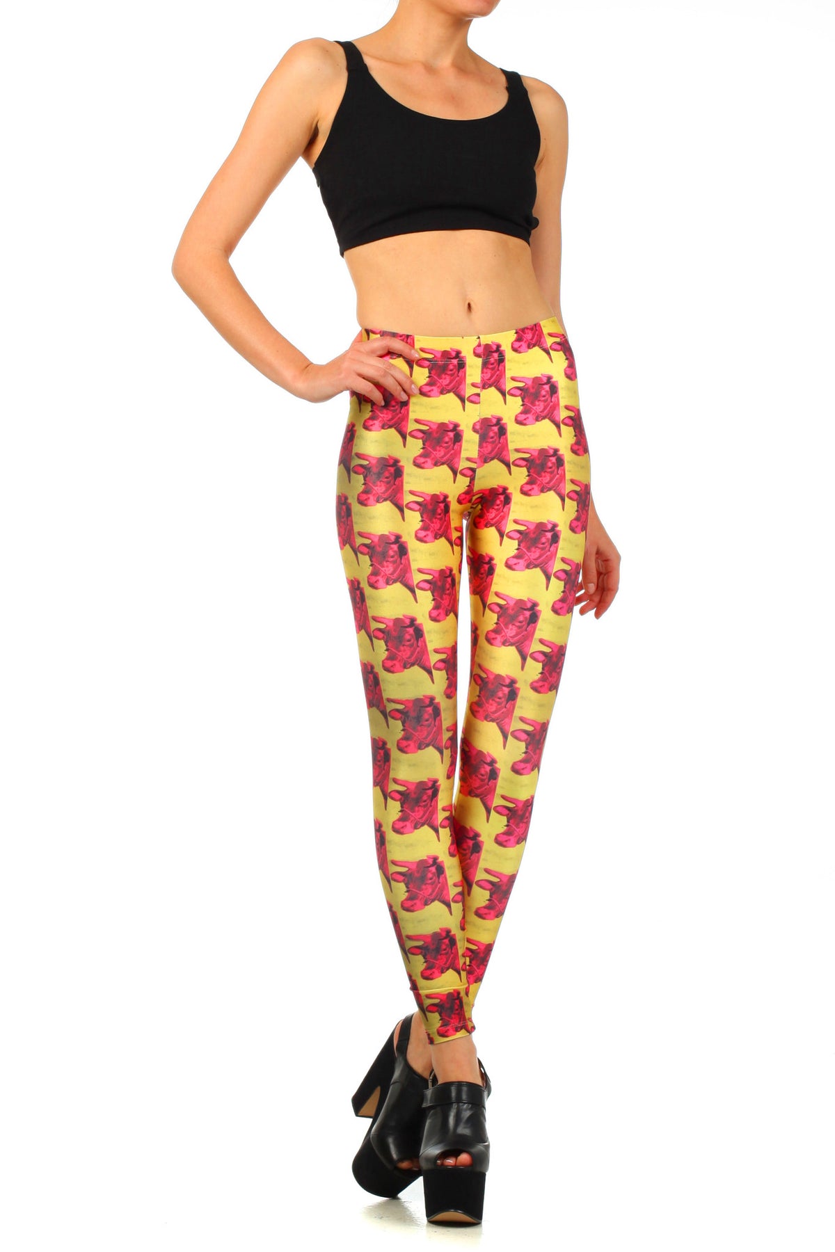 Filthy Pink Cow Leggings - LIMITED - POPRAGEOUS