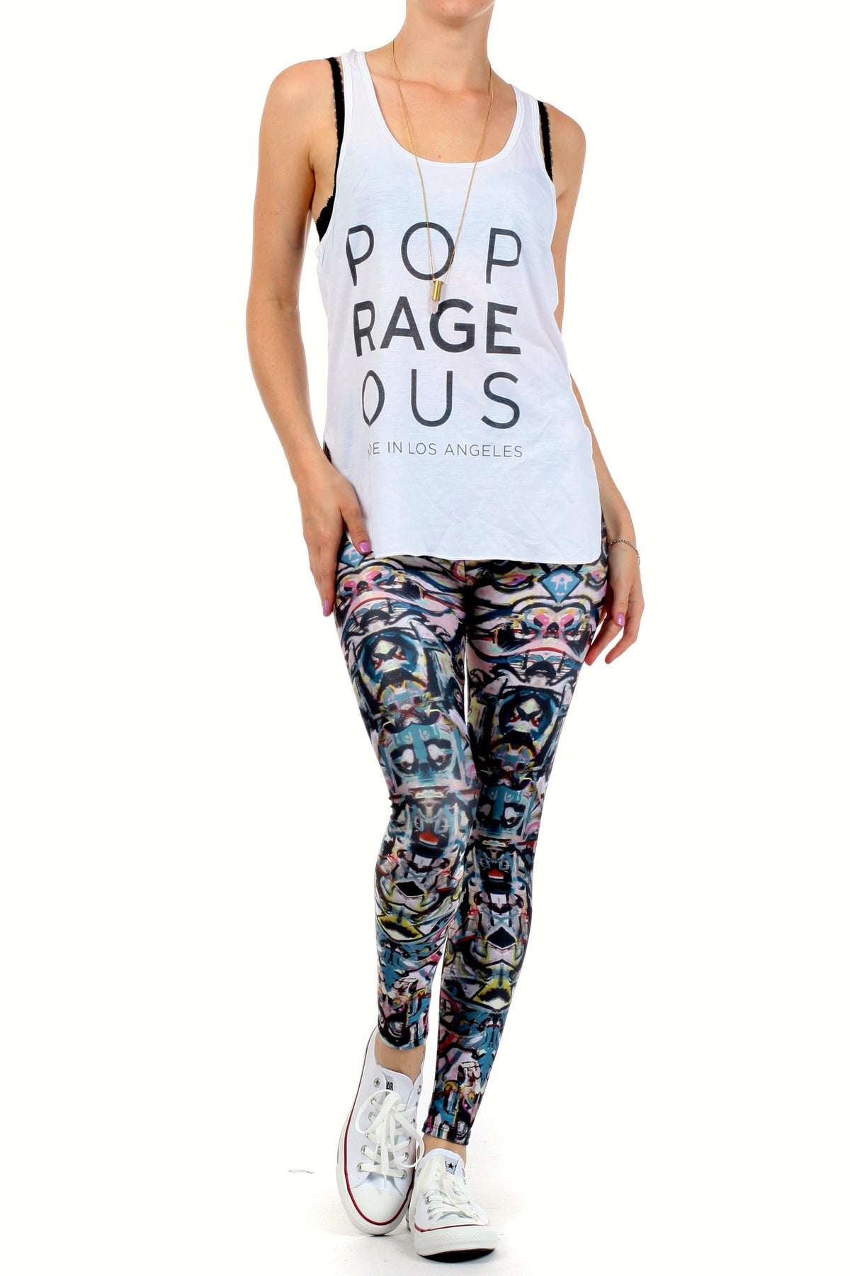 Totem Mural Leggings - POPRAGEOUS
 - 1