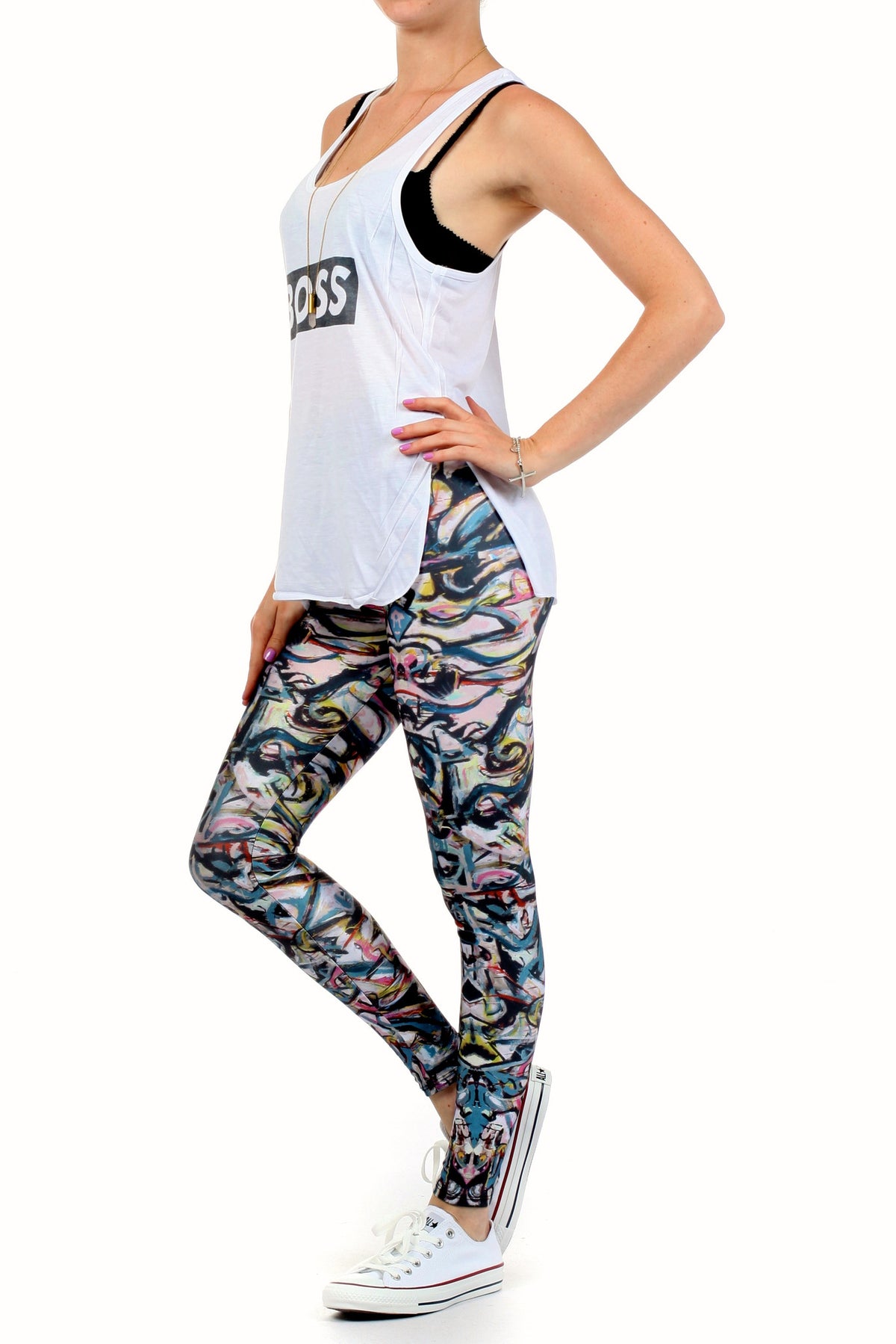 Totem Mural Leggings - POPRAGEOUS
 - 2