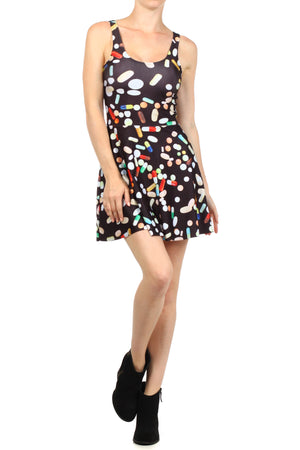 Chill Pill Skater Dress - POPRAGEOUS
 - 1