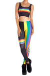 Retro Rainbow Leggings - POPRAGEOUS
 - 1