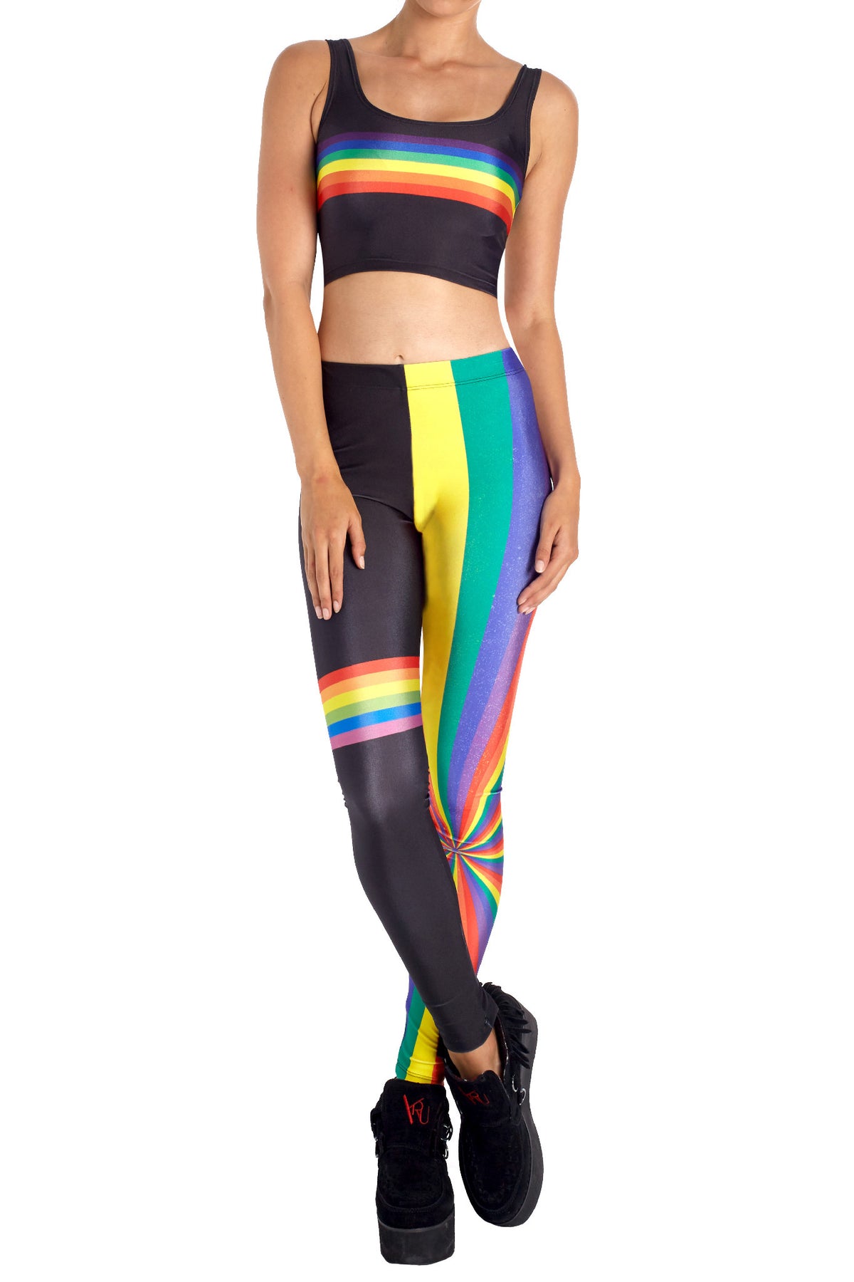 Rainbow Reflective Leggings – bubbledogge