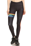 Rainbow Surf Dream Leggings - Black
