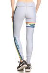 Rainbow Surf Dream Leggings - Stone