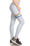 Rainbow Surf Dream Leggings - Stone