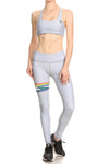 Rainbow Surf Dream Leggings - Stone