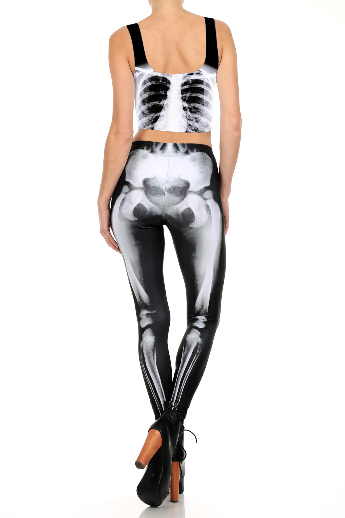 Skeleton Crop Top - POPRAGEOUS
 - 4