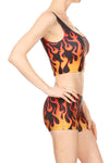 Flame Crop Top