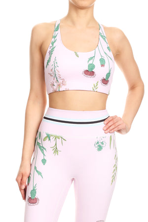 Botanical Bae Pink Aurora Bra