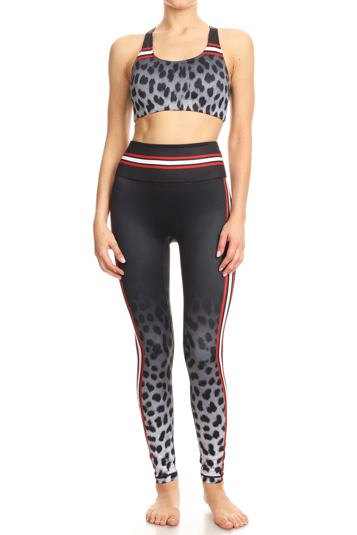 Snow Leopard Fade Aurora Bra