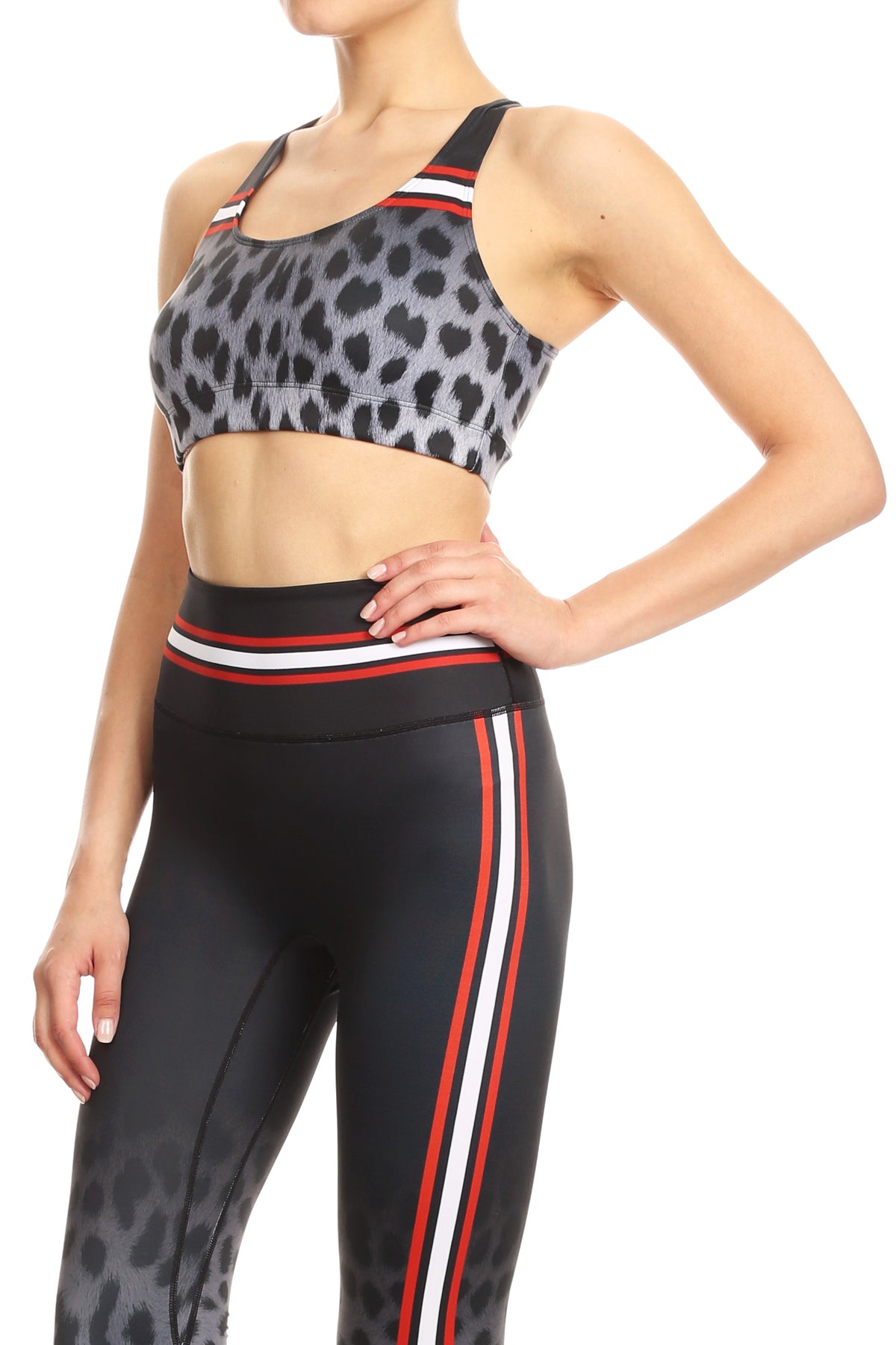 Snow Leopard Fade Aurora Bra