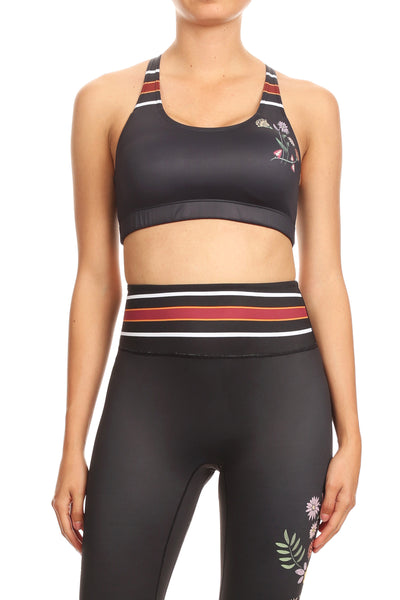 Embroidered Tiger Aurora Bra