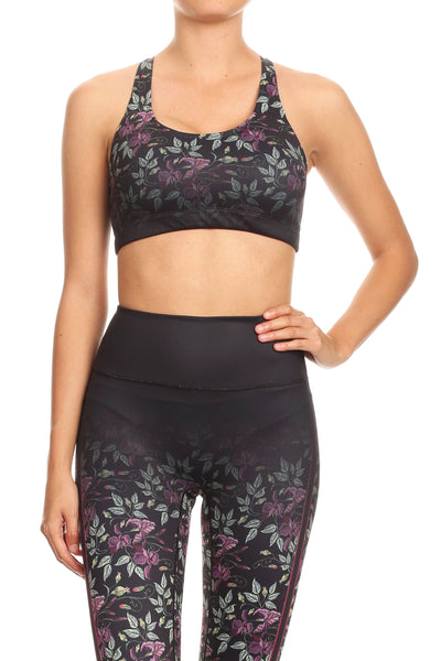 Embroidered Iris Aurora Bra