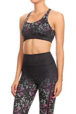 Embroidered Iris Aurora Bra