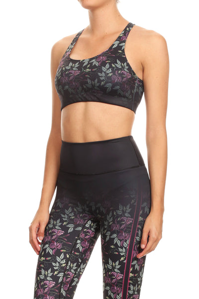 Embroidered Iris Aurora Bra