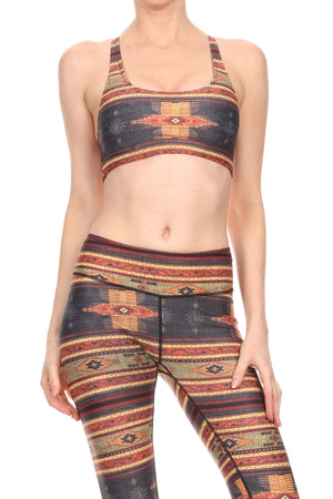 Fall Mexican Blanket Aurora Bra - POPRAGEOUS
 - 1