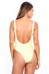 Yellow Striped 'The Pam' Onesie Swim