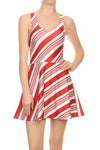 Candy Cane Skater Dress - POPRAGEOUS
 - 1
