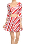 Candy Cane Skater Skirt - POPRAGEOUS
 - 5